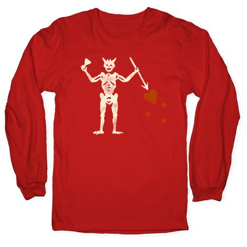 Blackbeard Flag  Longsleeve Tee
