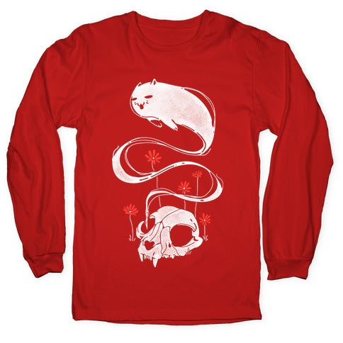 Cat Ghost Longsleeve Tee