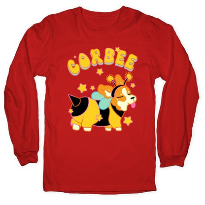 Corbee Corgi in a Bee Costume Longsleeve Tee