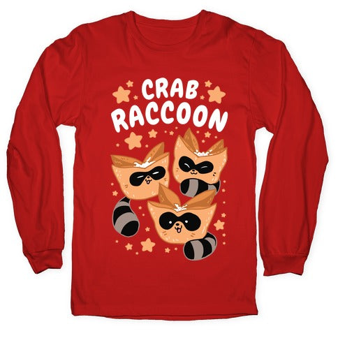 Crab Raccoon Longsleeve Tee