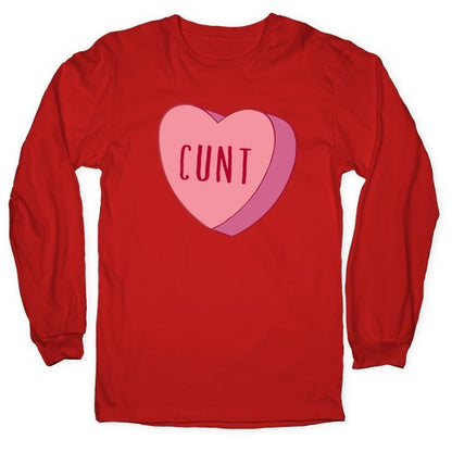 Cunt Candy Heart  Longsleeve Tee