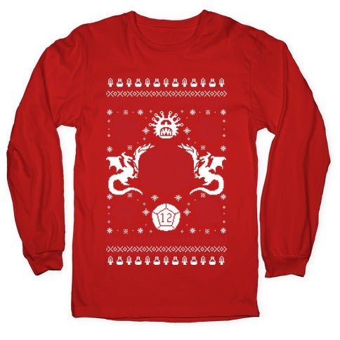 D&D Ugly Sweater Longsleeve Tee