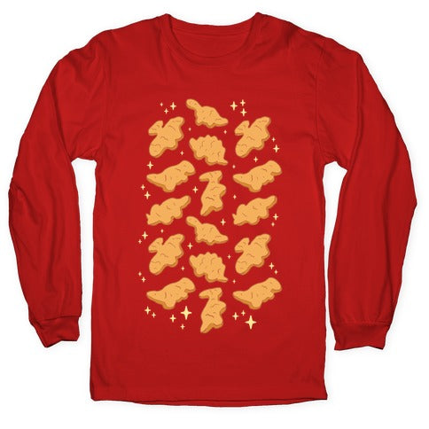 Dino Nuggies Pattern Longsleeve Tee
