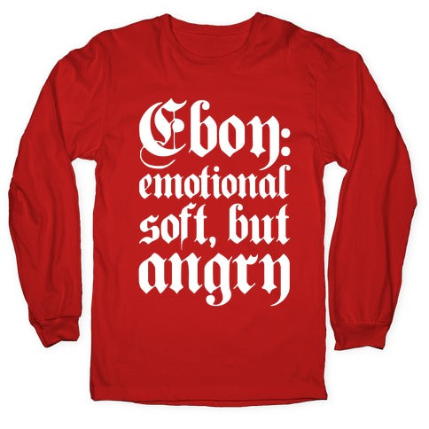 Eboy Definition White Print Longsleeve Tee