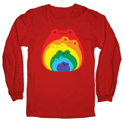 Frogs In Frogs In Frogs Rainbow Longsleeve Tee