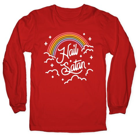 Hail Satan Rainbow Longsleeve Tee