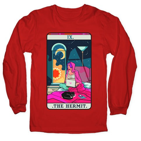 Hermit Tarot Card Longsleeve Tee