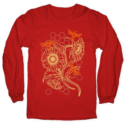 Honeybees & Sunflowers Longsleeve Tee