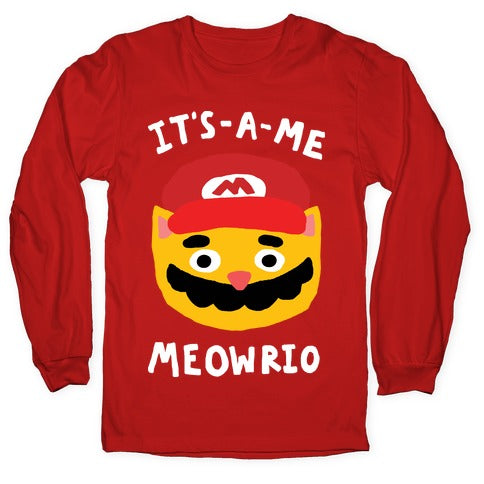 It's A Me Meowrio Longsleeve Tee
