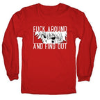 Killua Fuck Around And Find Out (white)  Longsleeve Tee