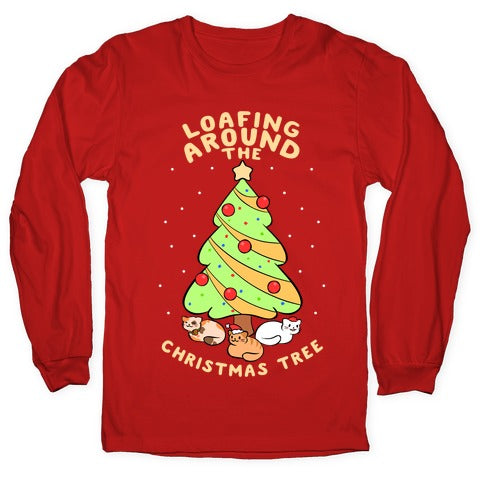 Loafing Around The Christmas Tree Longsleeve Tee