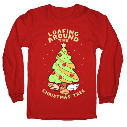 Loafing Around The Christmas Tree Longsleeve Tee