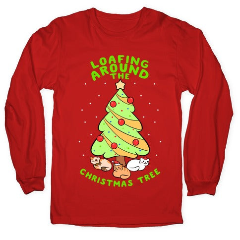 Loafing Around The Christmas Tree Longsleeve Tee