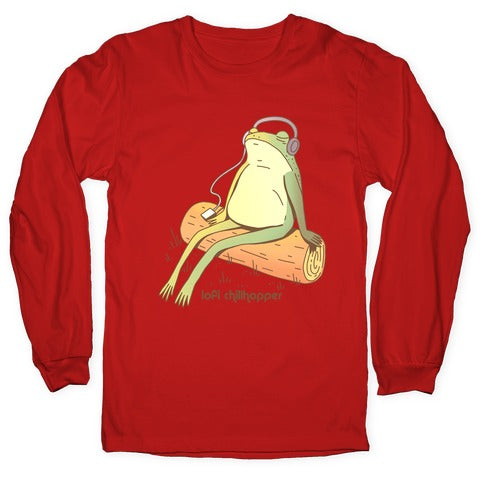 Lofi Chillhopper Frog Longsleeve Tee