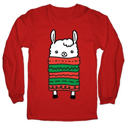 Long Llama Scarf Longsleeve Tee