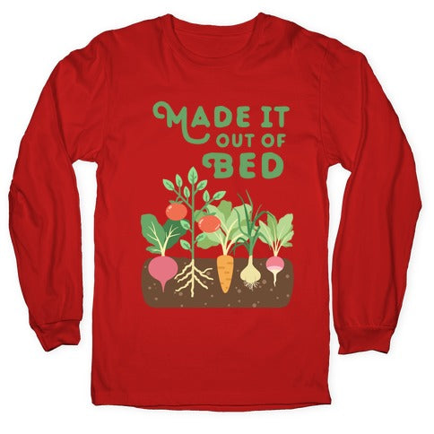 Made It Out Of Bed (vegetables) Longsleeve Tee