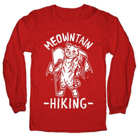 Meowntain Hiking Cat Longsleeve Tee