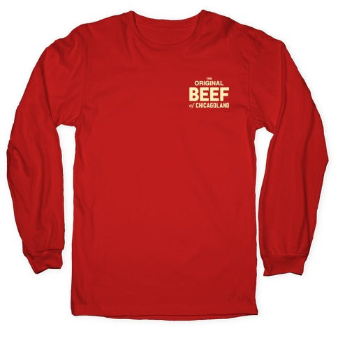 Orginal BEEF of Chicagoland Small Logo Longsleeve Tee