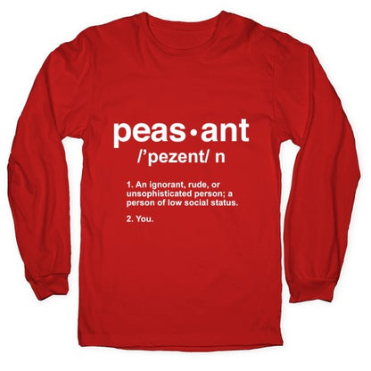 Peasant Definition Longsleeve Tee