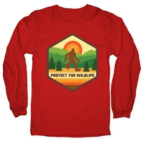 Protect The Wildlife (Bigfoot) Longsleeve Tee