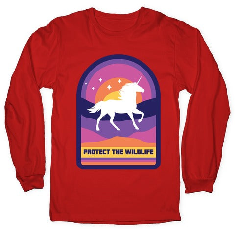 Protect The Wildlife (Unicorn) Longsleeve Tee