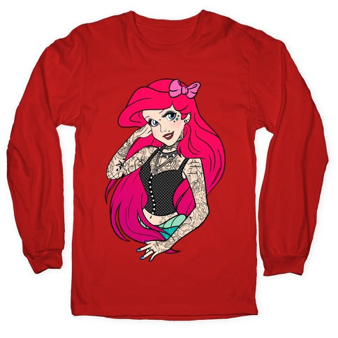 Punk Ariel Parody Longsleeve Tee