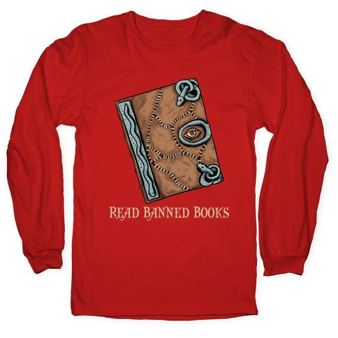 Read Banned Books Spellbook Longsleeve Tee