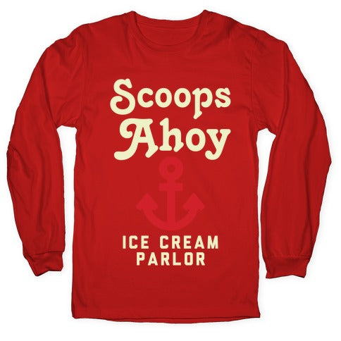 Scoops Ahoy Logo Parody Longsleeve Tee
