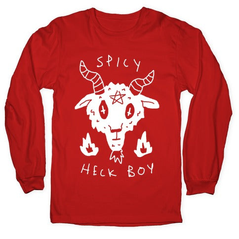 Spicy Heck Boy Satan Longsleeve Tee