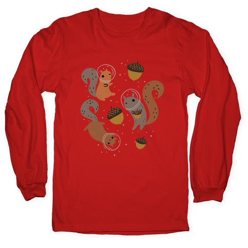 Squirrels In Space Longsleeve Tee