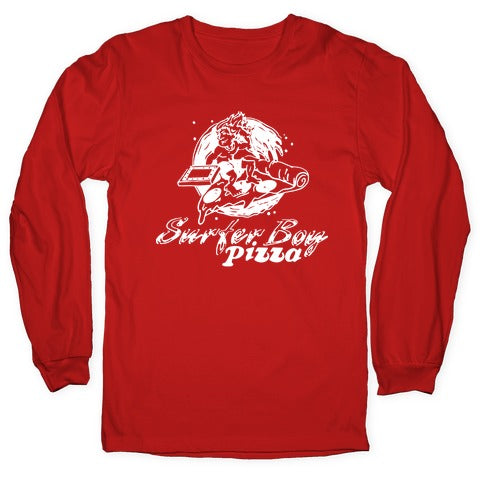 Surfer Boy Pizza Longsleeve Tee