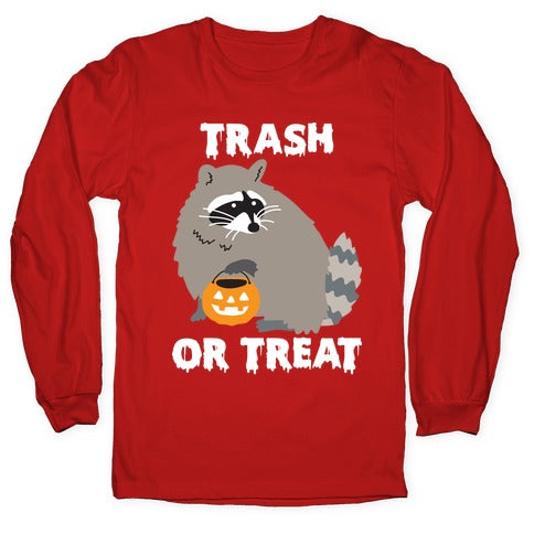 Trash Or Treat Raccoon Longsleeve Tee