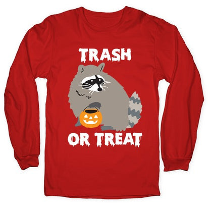 Trash Or Treat Raccoon Longsleeve Tee