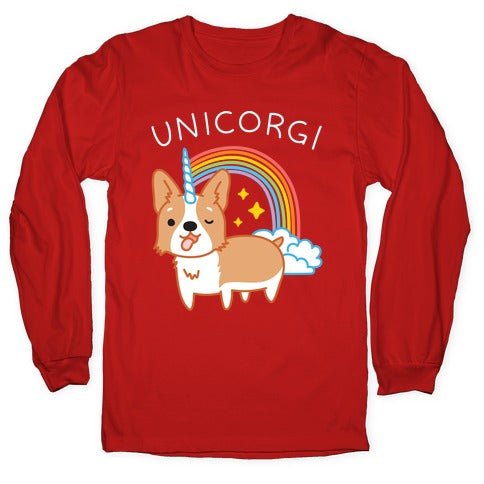 Unicorgi Corgi Unicorn Longsleeve Tee