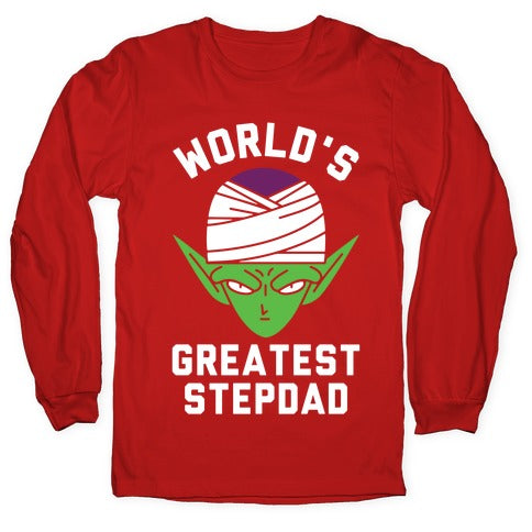 World's Greatest Stepdad Piccolo Parody Longsleeve Tee