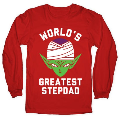 World's Greatest Stepdad Piccolo Parody Longsleeve Tee