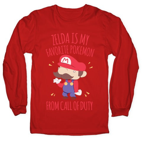 Zelda Is My Favorite Pokemon Longsleeve Tee