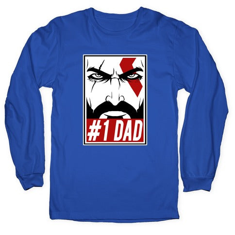 #1 Dad: Kratos Longsleeve Tee