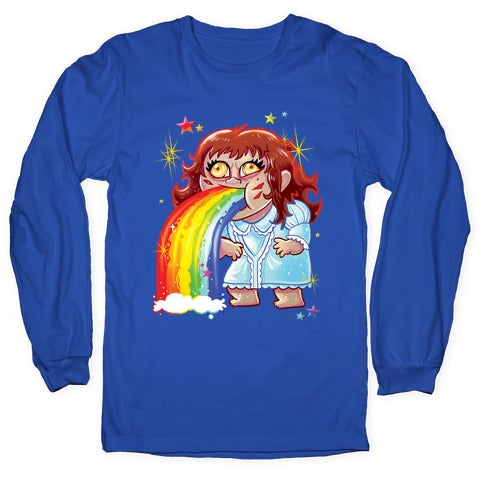 90's Rainbow Barfing Exorcist Longsleeve Tee