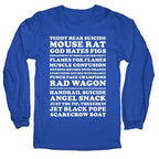 Andy Dwyer Band Names Longsleeve Tee