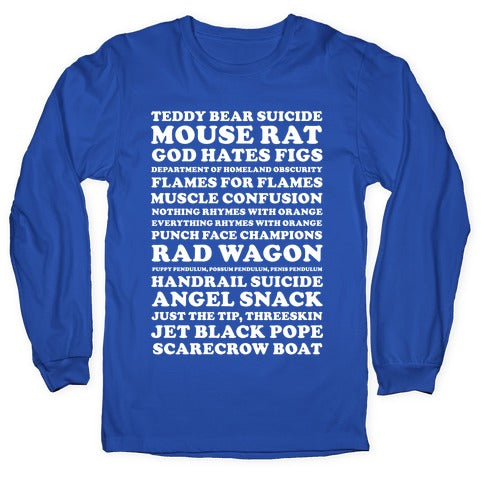 Andy Dwyer Band Names Longsleeve Tee