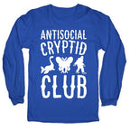 Antisocial Cryptid Club White Print Longsleeve Tee