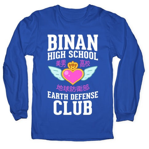 Binan High School Earth Defense Club (Pink) Longsleeve Tee