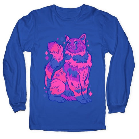 Bisexual Pride Cat Longsleeve Tee