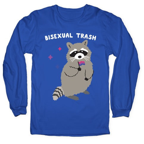 Bisexual Trash Raccoon Longsleeve Tee