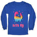 Bite Me Dinosaur Longsleeve Tee