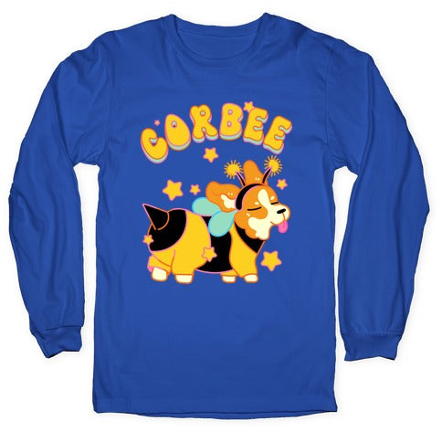 Corbee Corgi in a Bee Costume Longsleeve Tee