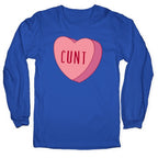 Cunt Candy Heart  Longsleeve Tee