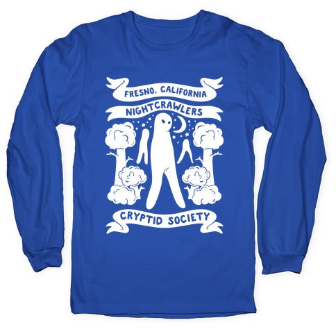 Fresno Nightcrawlers Cryptid Society White Print Longsleeve Tee