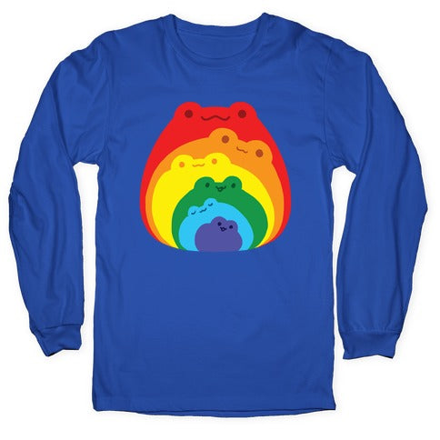 Frogs In Frogs In Frogs Rainbow Longsleeve Tee